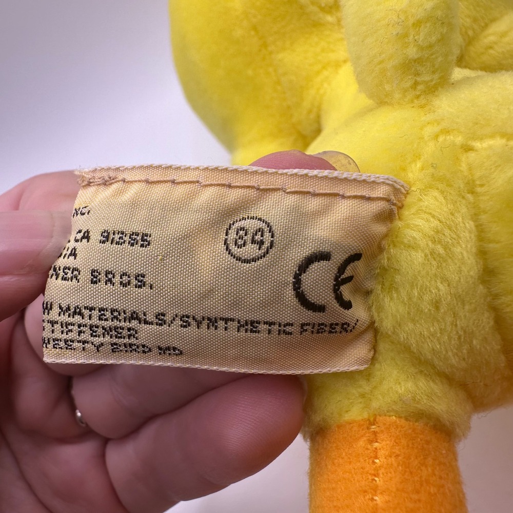 Applause Looney Tunes Tweety Bird Plush Yellow Stuffed Animal Toy 1994 - Picture 5 of 5